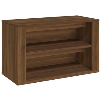 Schoenenrek 75x35x45 cm bewerkt hout bruin eikenkleur 2