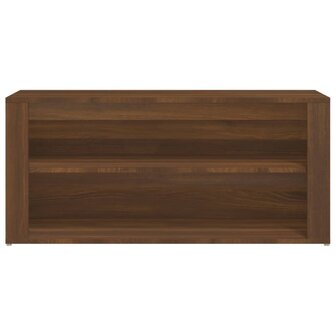 Schoenenrek 100x35x45 cm bewerkt hout bruin eikenkleur 5