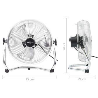 Vloerventilator 3 snelheden 60 W 45 cm 9