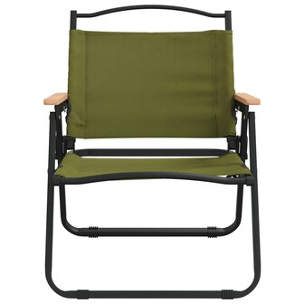 Campingstoelen 2 st 54x43x59 cm oxford stof groen 4