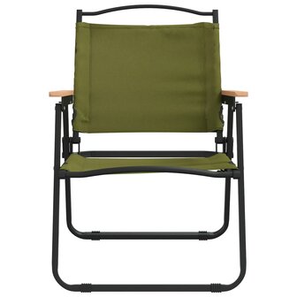 Campingstoelen 2 st 54x55x78 cm oxford stof groen 4