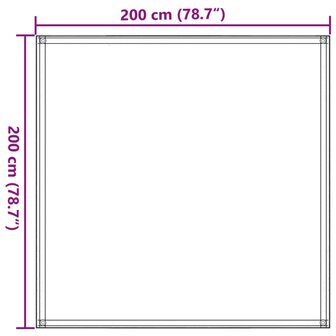 Tenttapijt 200x200 cm HDPE zandkleurig 8