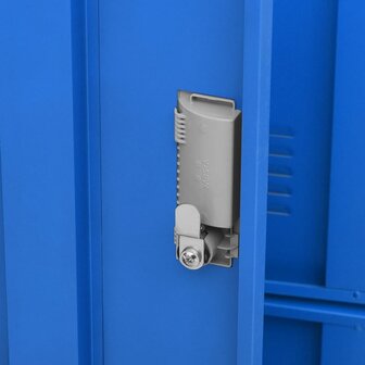 Lockerkast 90x45x92,5 cm staal lichtgrijs en blauw 6