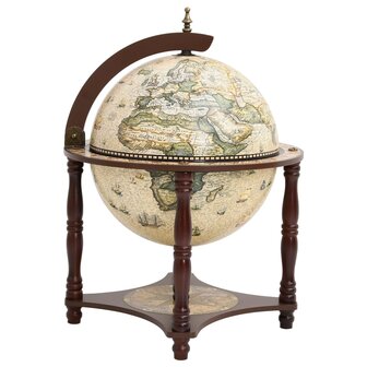 Globebar massief eucalyptushout bruin 1