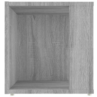 Bijzettafel 33x33x34,5 cm bewerkt hout grijs sonoma eikenkleur 6