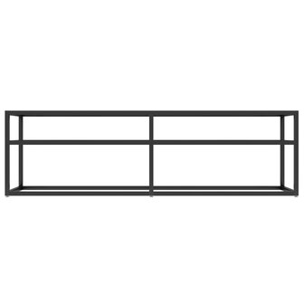 Tv-meubel 140x40x40,5 cm gehard glas zwartmarmerkleurig 3