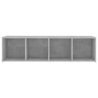 Tv-meubel 142,5x35x36,5 cm bewerkt hout betongrijs 5