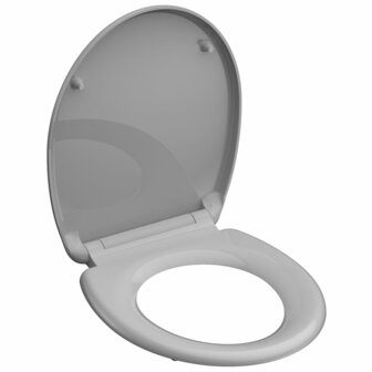 SCH&Uuml;TTE Toiletbril met soft-close quick-release GREY duroplast 2