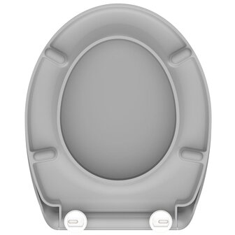 SCH&Uuml;TTE Toiletbril met soft-close quick-release GREY duroplast 5