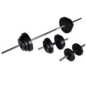 Trainingsbank met halterset 30,5 kg 8