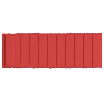 Ligbedkussen 180x60x3 cm oxford stof rood 5