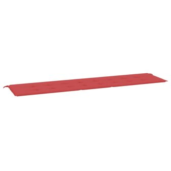 Tuinbankkussen 200x50x3 cm oxford stof rood 2