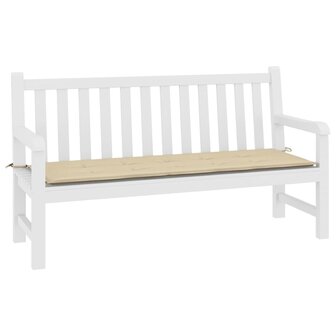 Tuinbankkussen 200x50x3 cm oxford stof beige 3