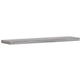 Wandschappen 4 st 40x10x1,5 cm bewerkt hout grijs sonoma eiken 4