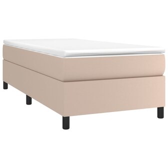 Boxspringframe kunstleer cappuccino 100x200 cm 3