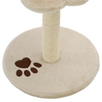 Kattenkrabpaal met sisal krabpaal 40 cm beige en bruin 5