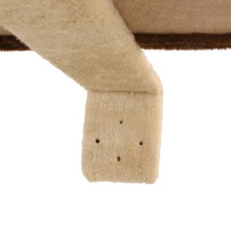 Kattenkrabpaal met krabpalen wandmontage 194 cm beige bruin 9