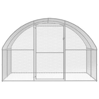 Kippenren 3x10x2 m gegalvaniseerd staal 5