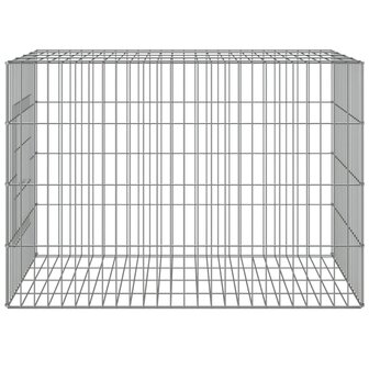 Konijnenkooi 78x54x54 cm gegalvaniseerd ijzer 3