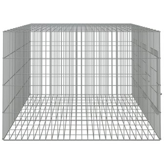 Konijnenkooi met 3 panelen 163x79x54 cm gegalvaniseerd ijzer 5