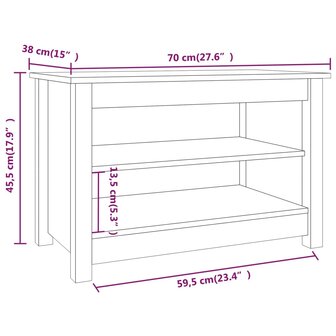 Schoenenbank 70x38x45,5 cm massief grenenhout 7