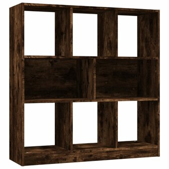 Boekenkast 97,5x29,5x100 cm bewerkt hout gerookt eikenkleurig 2