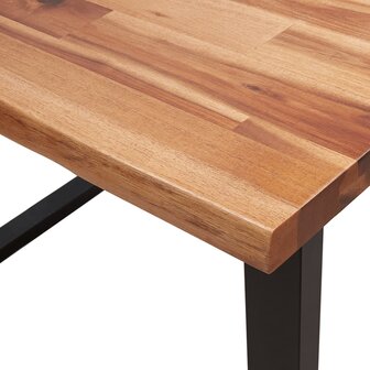 Eettafel met natuurlijke rand 110x70x75 cm massief acaciahout 7