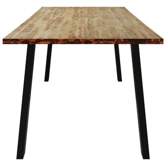 Eettafel 200x90x75 cm massief acaciahout 5