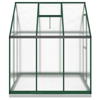 Tuinkas met basisframe 169x169x202 cm aluminium groen 4