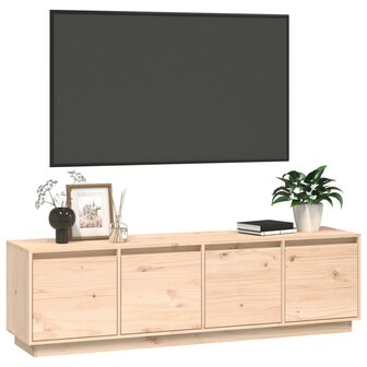 Tv-meubel 156x37x45 cm massief grenenhout 4