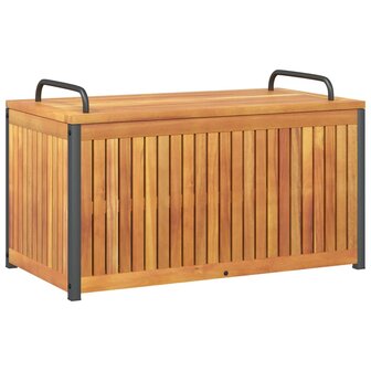 Kussenbox 85x45x45/53 cm massief acaciahout en staal 2