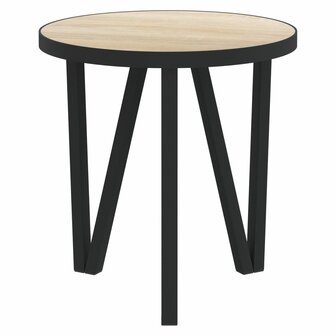 Salontafel &Oslash;35 cm MDF sonoma eikenkleurig 3