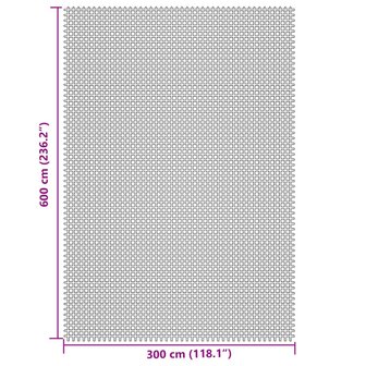 Kampeerkleed 6x3 m cr&egrave;mekleurig 7