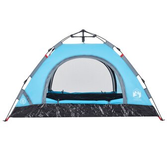 Tent 2-persoons snelontgrendeling blauw 8