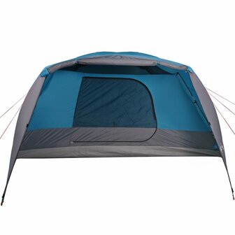 Tent met luifel 4-persoons waterdicht blauw 7