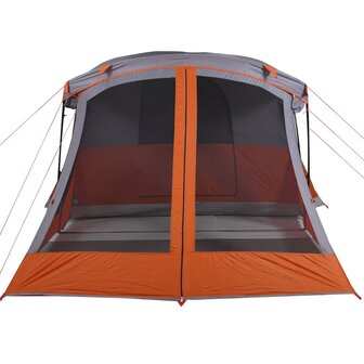 Tent met luifel 4-persoons waterdicht oranje 6