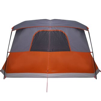 Tent met luifel 4-persoons waterdicht oranje 9