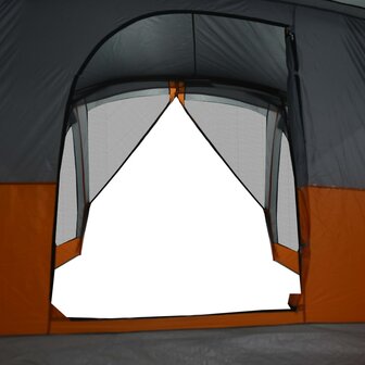 Tent met luifel 4-persoons waterdicht oranje 12