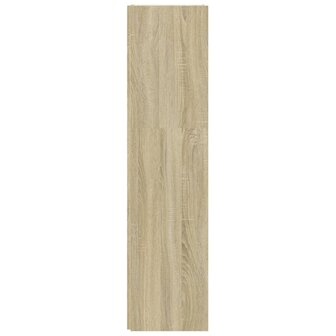 Hoekkast 33x33x132 cm bewerkt hout sonoma eikenkleurig 6