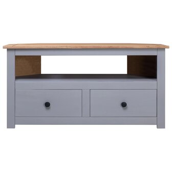 Tv-hoekkast Panama Range 93x49x49 cm massief grenenhout grijs 2