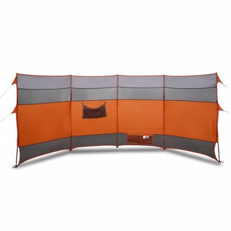 Windscherm camping waterdicht 366x152x152 cm oranje 2