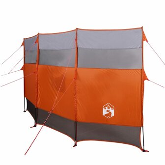 Windscherm camping waterdicht 366x152x152 cm oranje 5