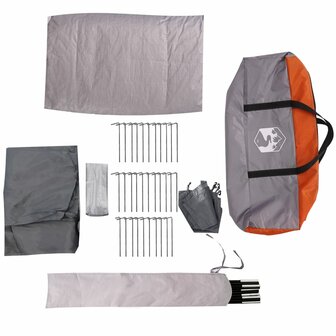 Windscherm camping waterdicht 366x152x152 cm oranje 10