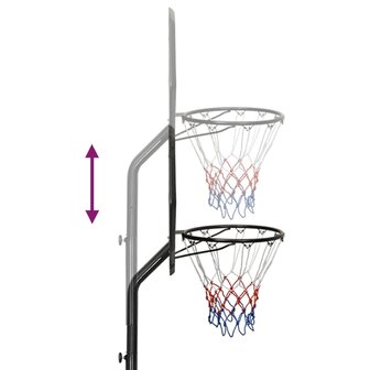 Basketbalstandaard 282-352 cm polyethyleen 8