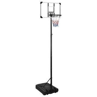 Basketbalstandaard 280-350 cm polycarbonaat transparant 1