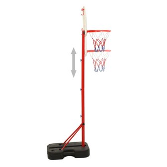 Basketbalset draagbaar verstelbaar 138,5-166 cm 3