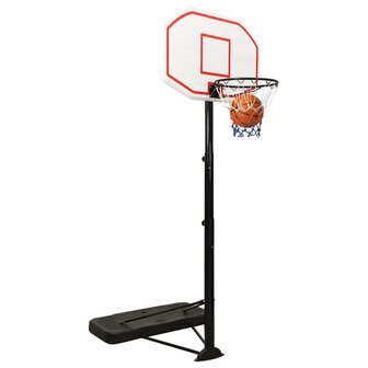 Basketbalstandaard 258-363 cm polyetheen wit 9