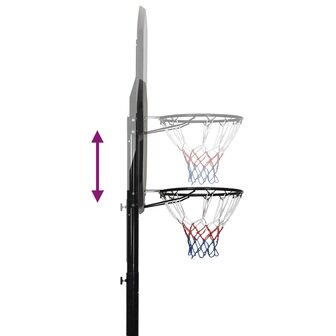 Basketbalstandaard 258-363 cm polyetheen 8