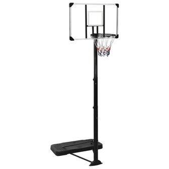 Basketbalstandaard 256-361 cm polycarbonaat transparant 1