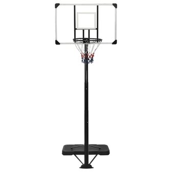 Basketbalstandaard 256-361 cm polycarbonaat transparant 2